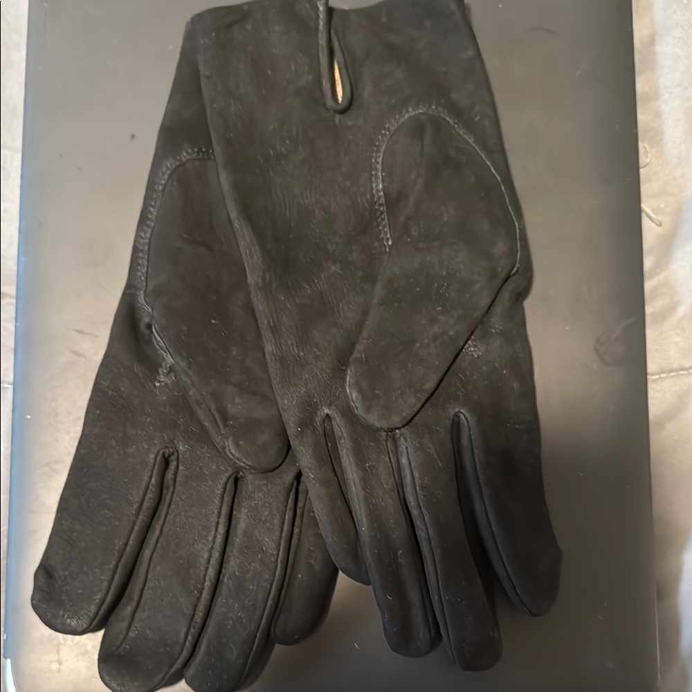 John W. Nordstrom Black Leather Gloves